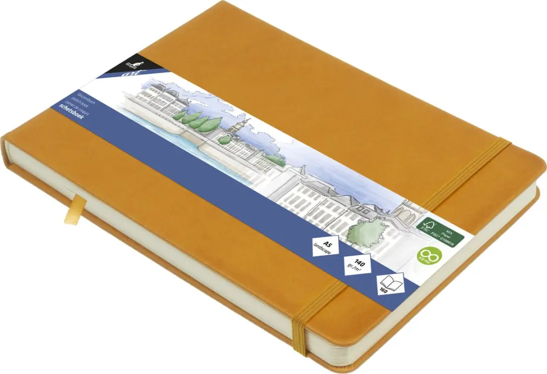 Kangaro K-861231 Schetsboek A5 Okergeel
