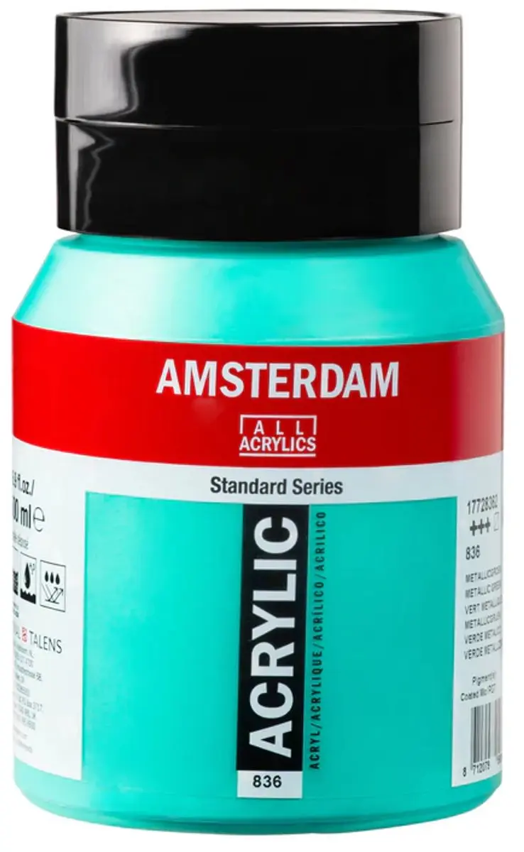 Amsterdam Standard Metallicgroen Acrylverf 500ml