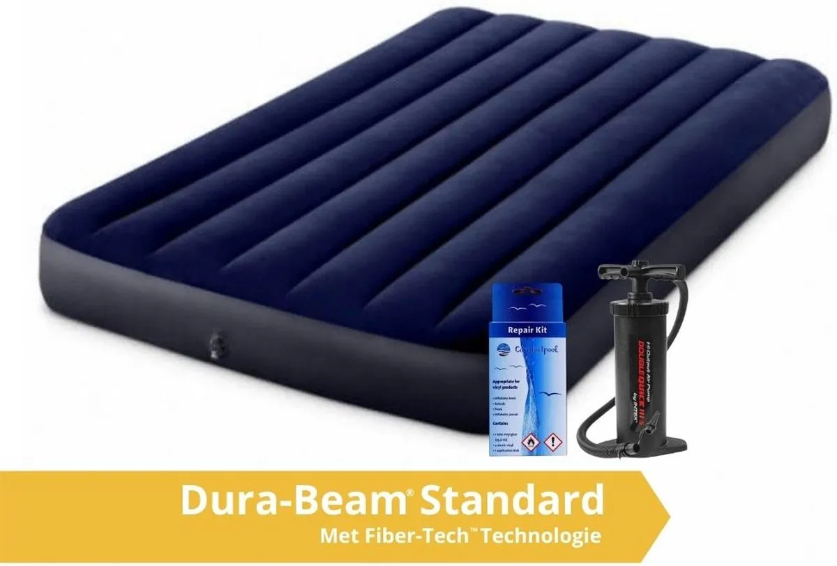Intex Classic Dura-Beam Luchtbed Twijfelaar 191x137x25cm
