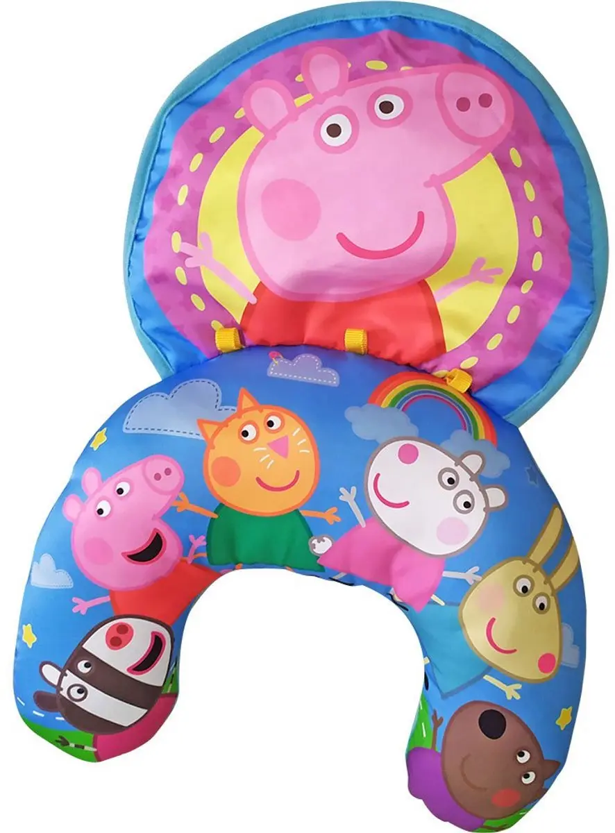 Peppa Pig Activiteitenkussen - Spiegel en Ratel - Multi Colour
