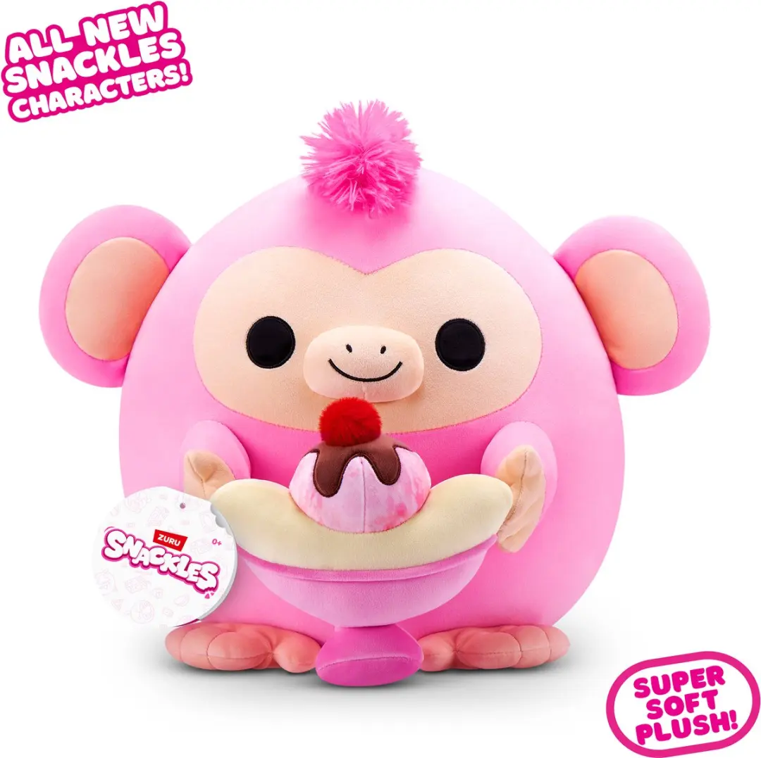 ZURU Snackles Core Fleur Knuffelhaai - 30cm - Meerkleurig