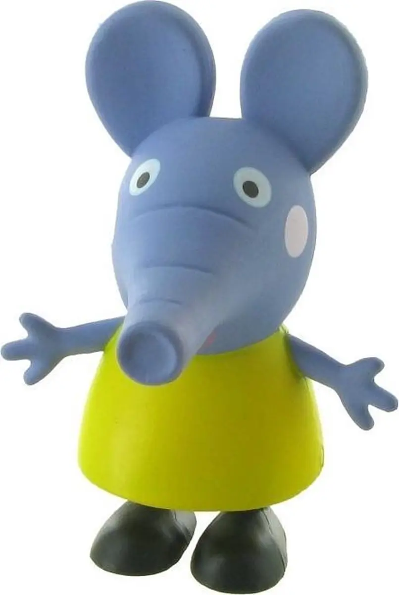 Peppa Pig Emily Olifant Taarttopper - 6cm - Multi