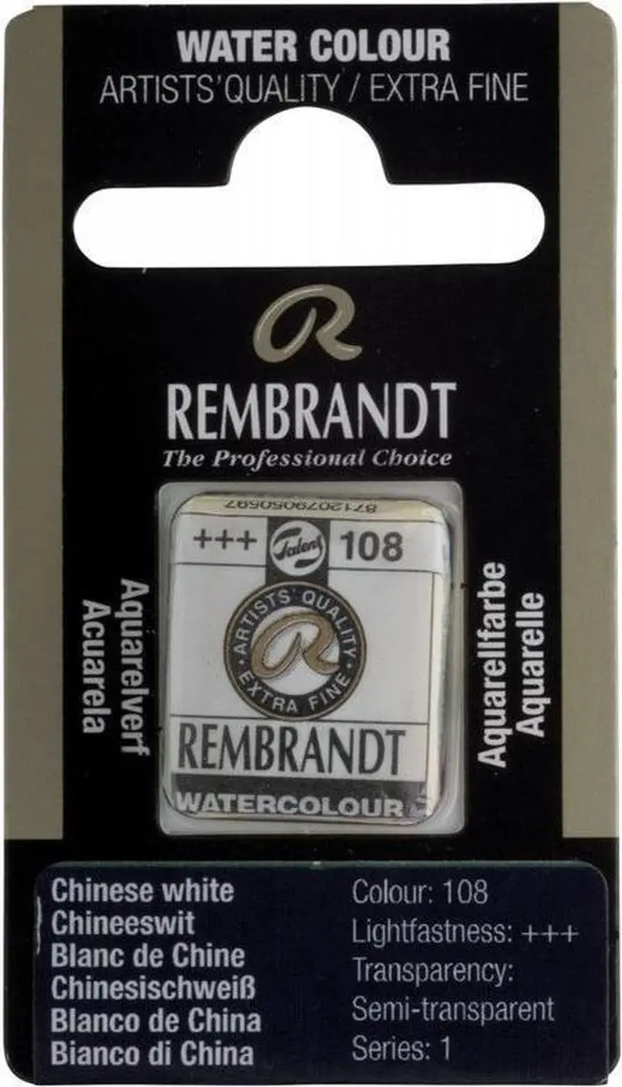 Rembrandt Waterverf Napje Chinese White 10g