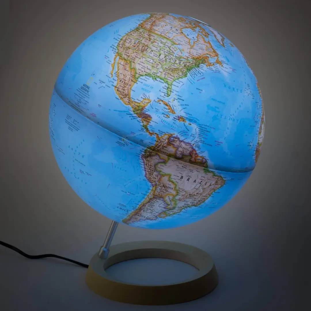 National Geographic Neon Classic Wereldbol 30cm - Verlichting - Nederlandstalig