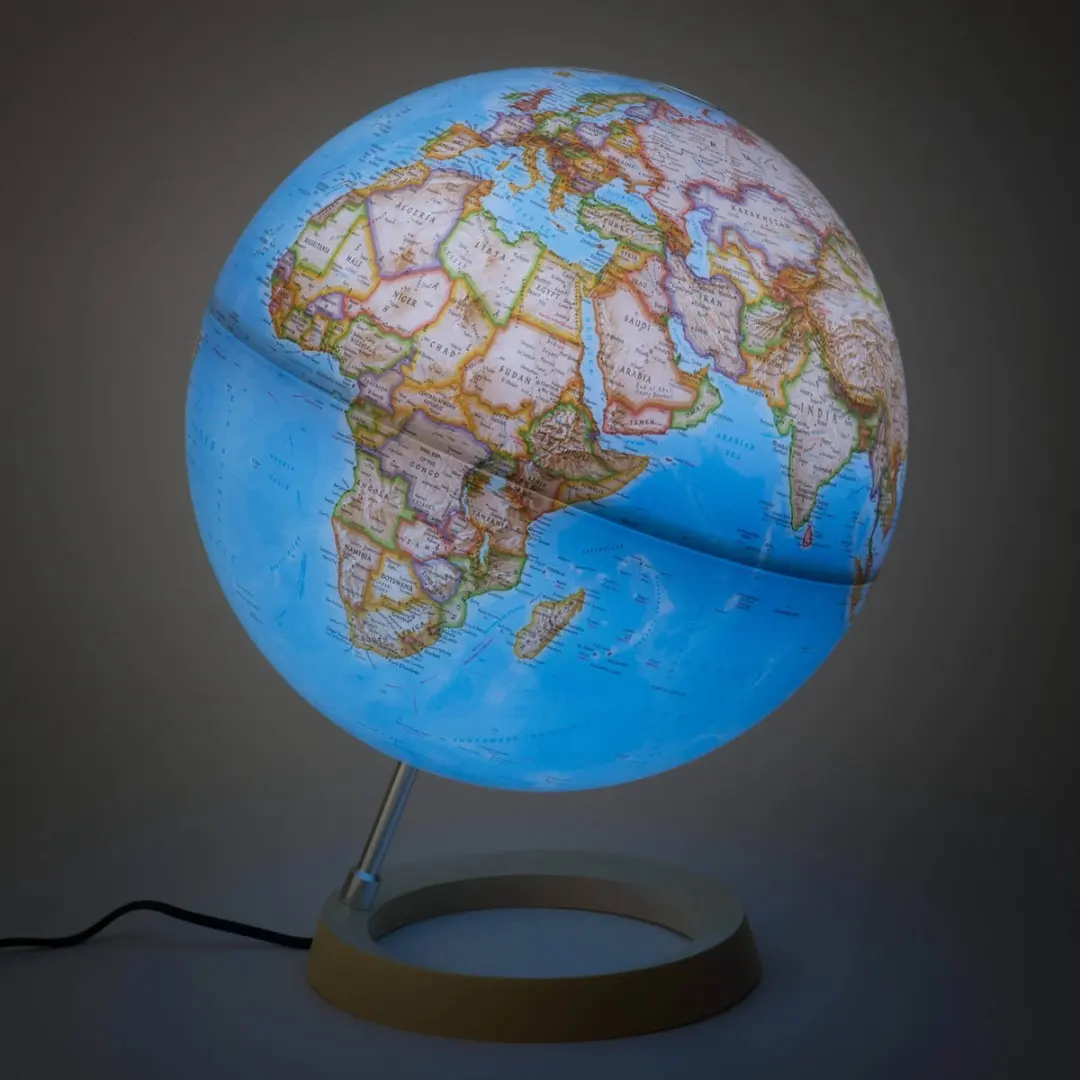 National Geographic Neon Classic Wereldbol 30cm - Verlichting - Nederlandstalig