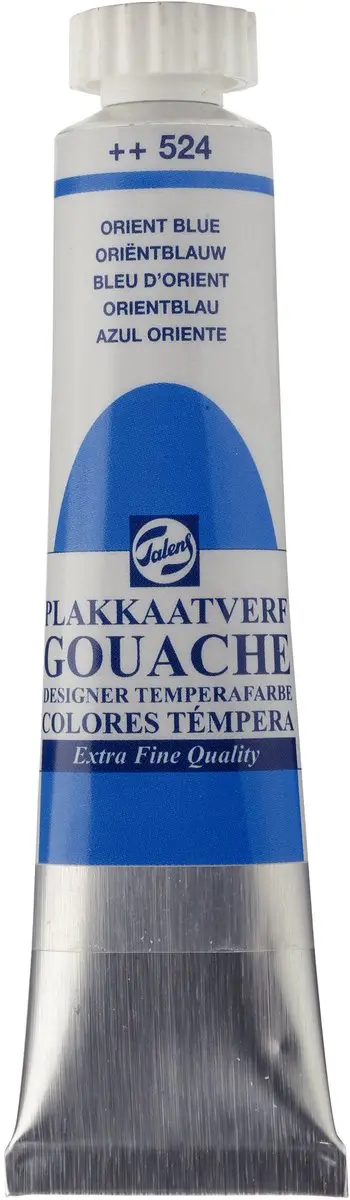 Talens Plakkaatverf Gouache Extra Fine Oriëntblauw 20ml