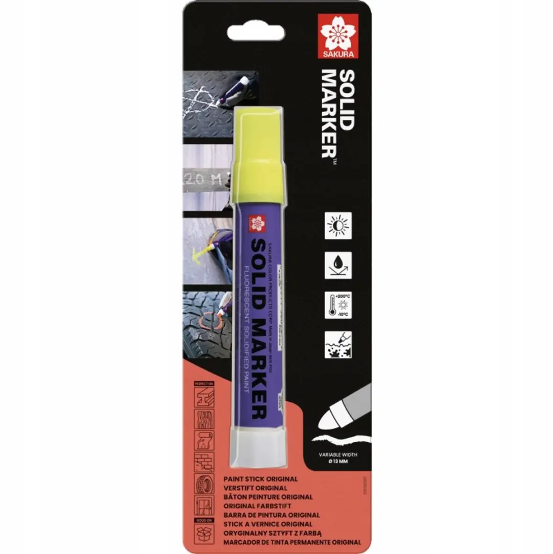 Sakura Solid Marker Industriële Markeerpen Neon Geel