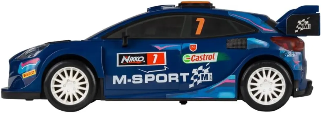 NIKKO M-Sport Boost Mode Ford Puma Rally Speelgoedauto 25cm - Blauw