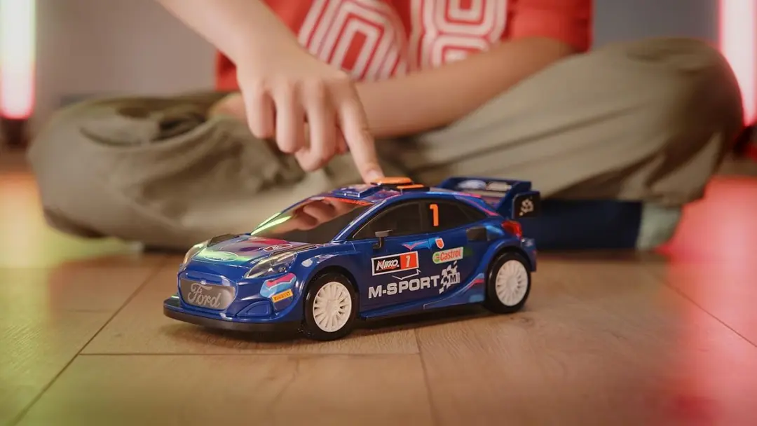 NIKKO M-Sport Boost Mode Ford Puma Rally Speelgoedauto 25cm - Blauw
