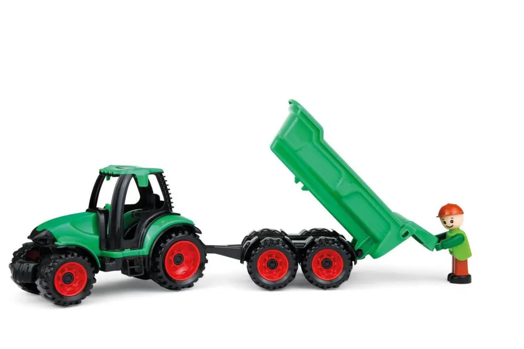 Lena Truckies Tractor met Aanhanger 01625 - Groen