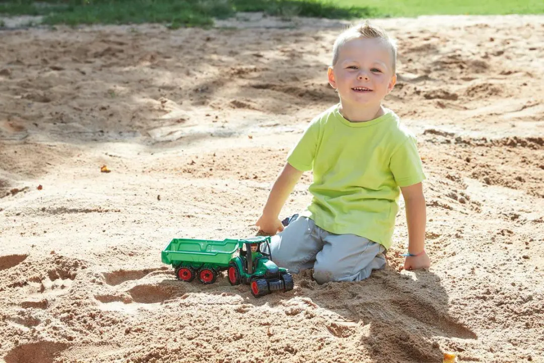 Lena Truckies Tractor met Aanhanger 01625 - Groen