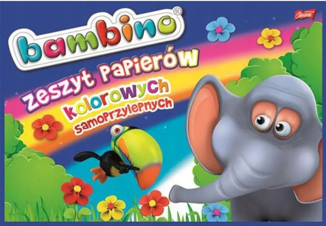 Bambino Zelfklevend Papier B4 8 Kleuren - 8 Stuks