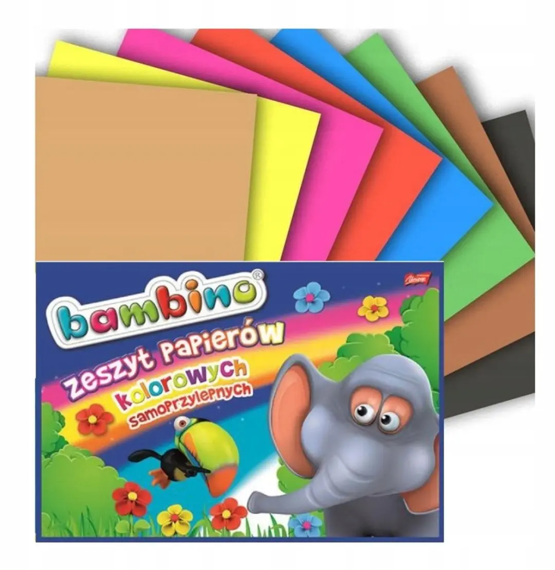 Bambino Zelfklevend Papier B4 8 Kleuren