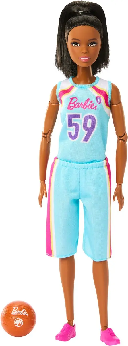 Barbie Basketbalpop Gemaakt Om Te Bewegen - Blauw