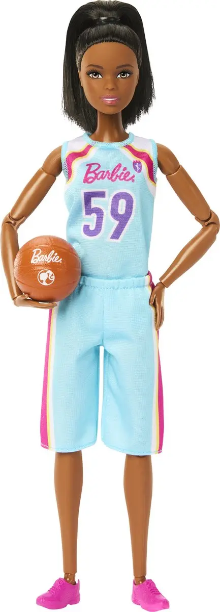 Barbie Basketbalpop Gemaakt Om Te Bewegen - Blauw