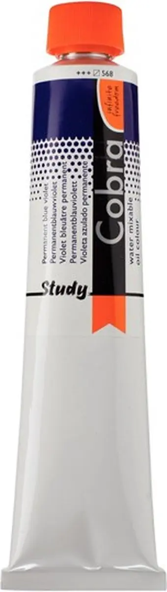 Cobra Study Waterverf Olie Permanentblauwviolet 200ml