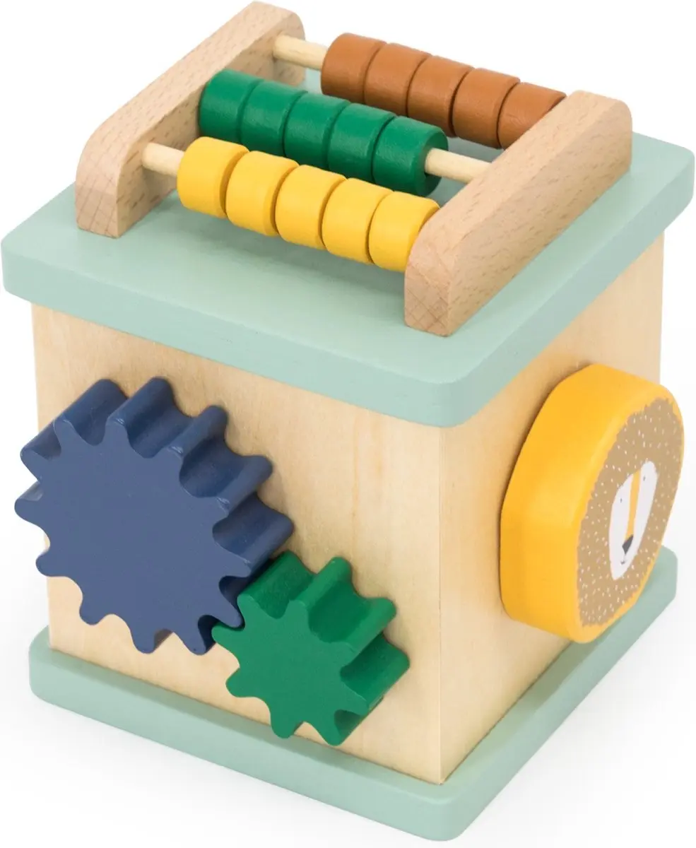 Trixie Wooden Activity Cube - Multicolor