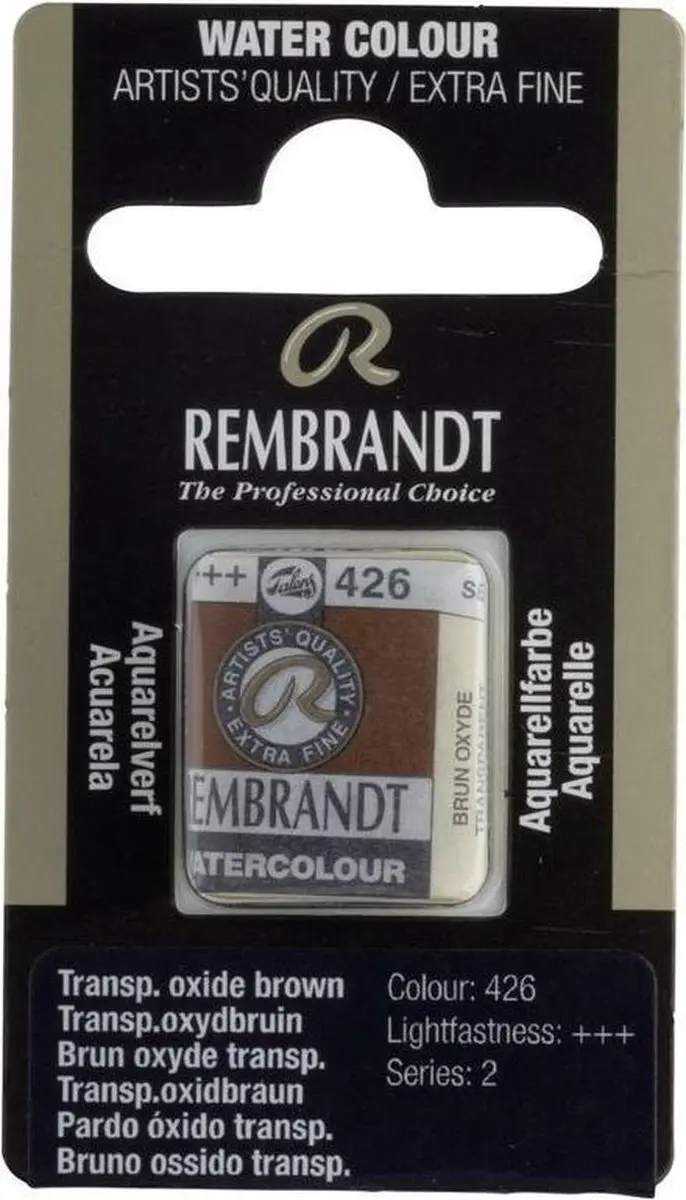 Rembrandt Waterverf Napje Transparent Oxide Brown 10g