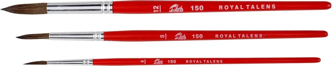 Talens Penselenset Serie 150 - 3 Stuks