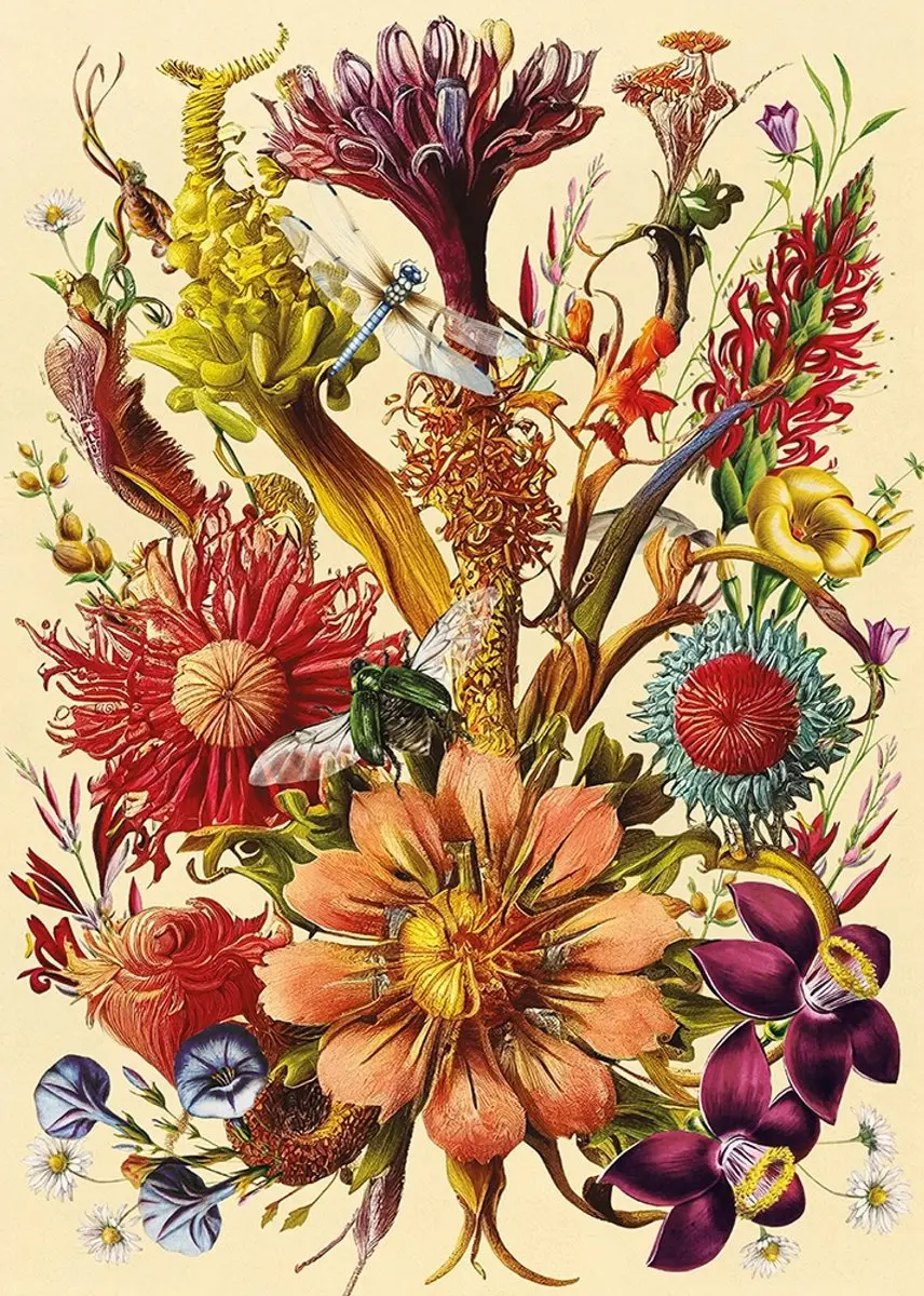 Geronimo Games Interdruk Puzzel 1000 Bloemen - 1000 Stukjes