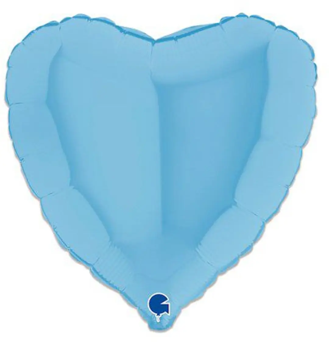 Grabo Folieballon Hart Matblauw 46cm