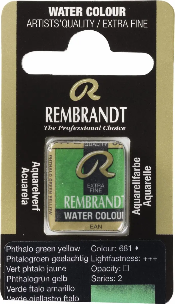 Rembrandt Waterverf Napjes Phthalo Green Yellow