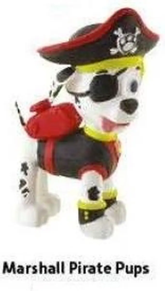 PAW Patrol Pirate Pups Marshall Taarttopper - 7 cm - Multicolor