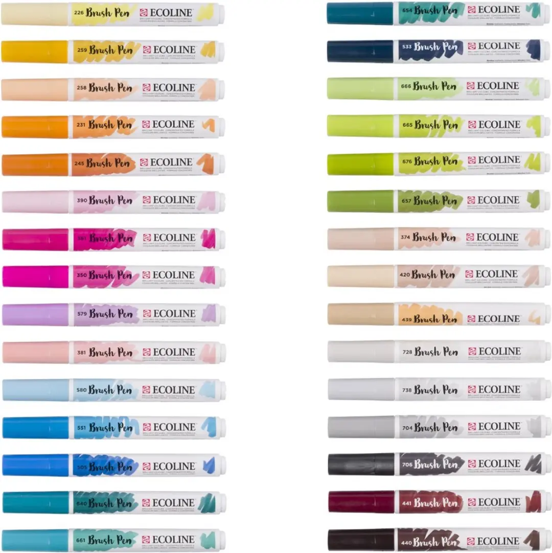 Ecoline Brush Pen Set - 30 Stuks - Additionele Kleuren - afbeelding 6 van 6