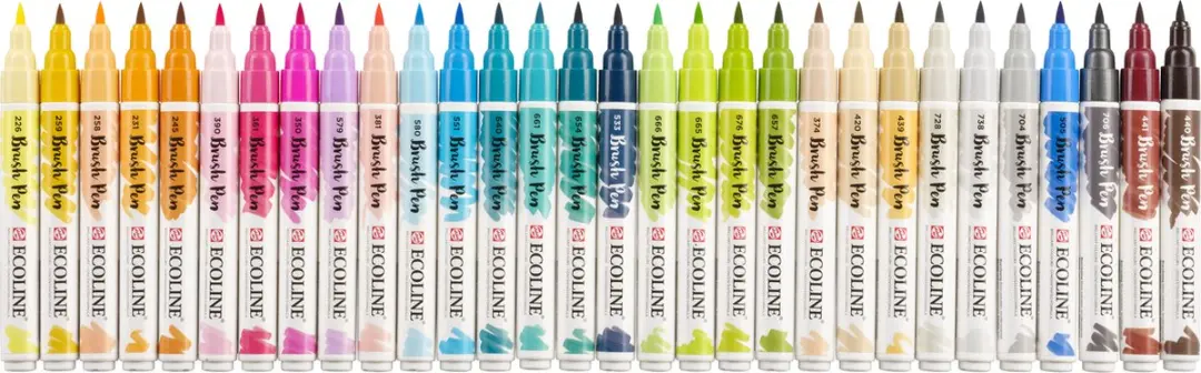 Ecoline Brush Pen Set - 30 Stuks - Additionele Kleuren