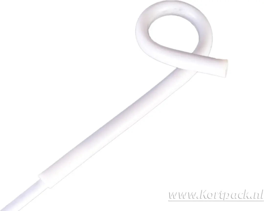 Kortpack Bevestigingspaal 027.0024 - Wit - 1 Stuk