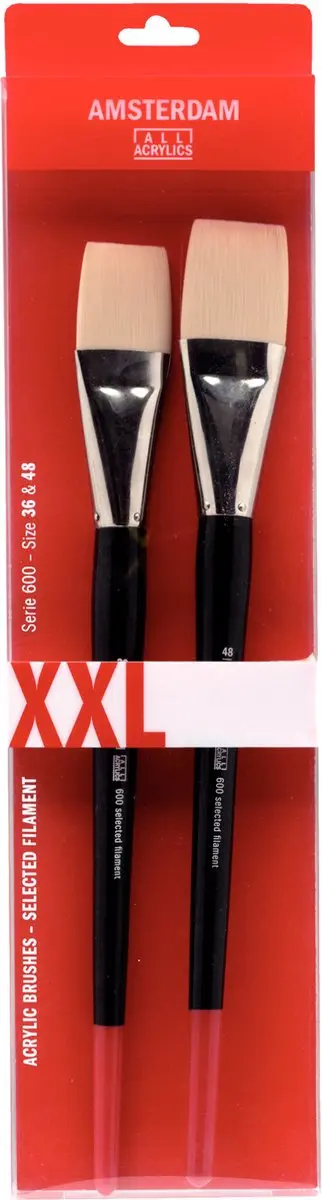 Amsterdam Penselen Set XXL Serie 600 - 2 Stuks