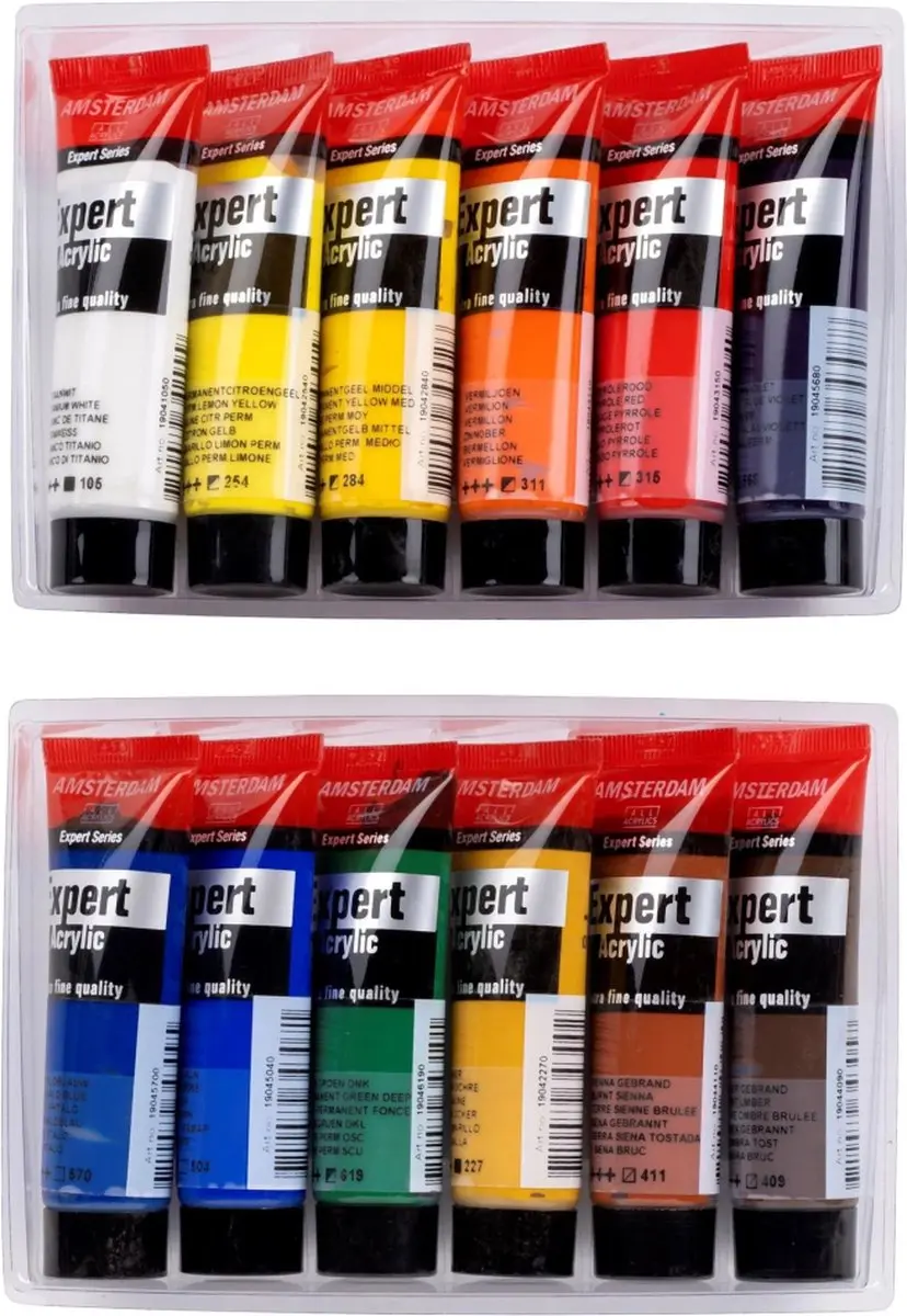 Amsterdam Expert Series Acrylverf Proefset - 12 Kleuren 20ml