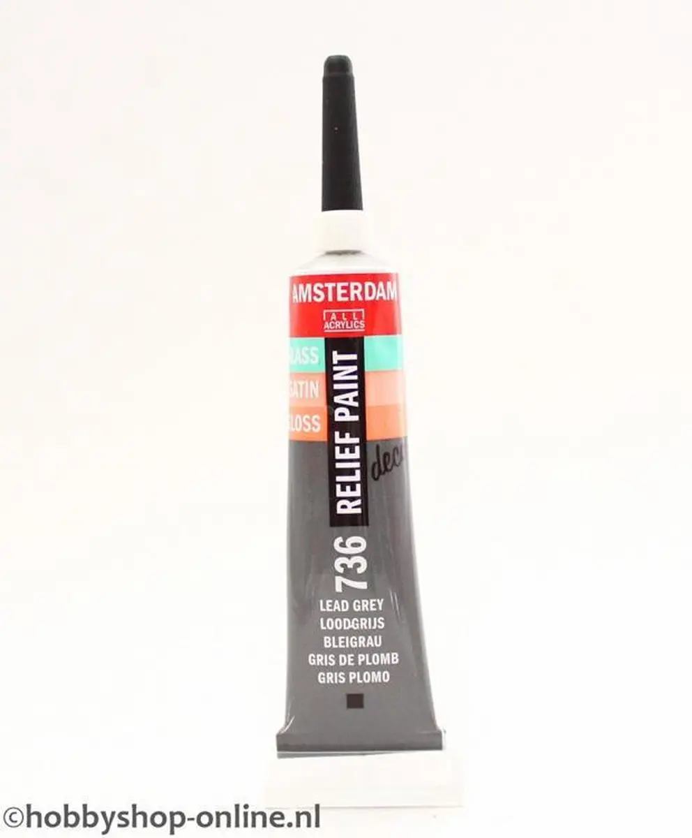 Talens Relief Paint Loodgrijs 20ml