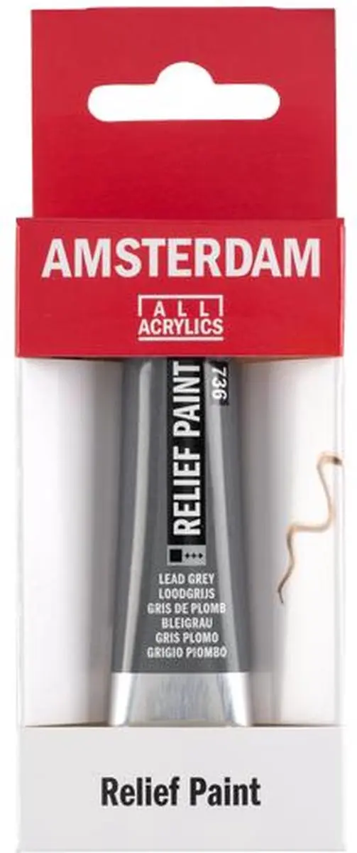 Talens Relief Paint Loodgrijs 20ml