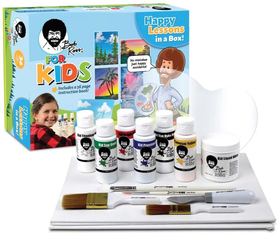 Bob Ross Happy Lessons In A Box - Schilderset voor kinderen