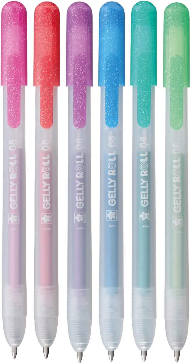 Sakura Gelly Roll Metallic Retractable - 6 Stuks