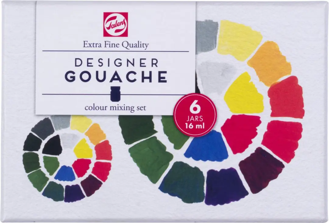 Talens Designer Gouache Colour Mixing Set 6x16ml