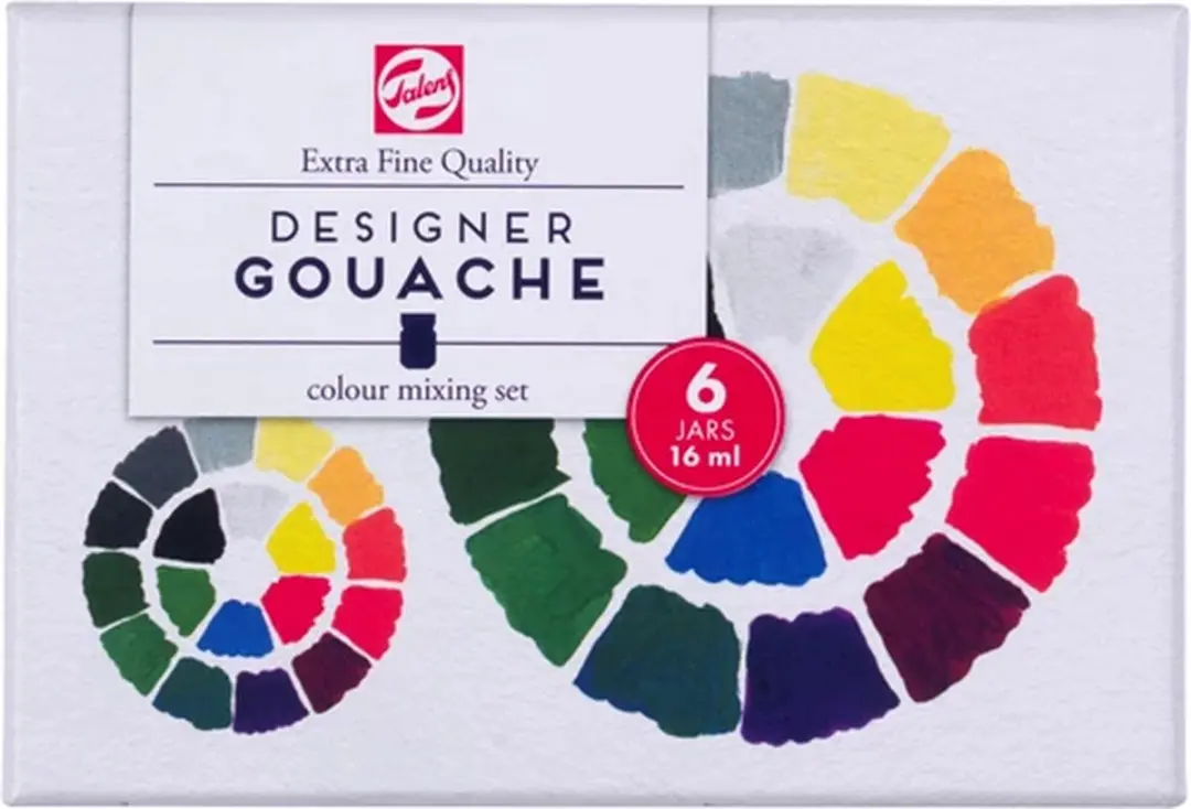 Talens Designer Gouache Colour Mixing Set 6x16ml