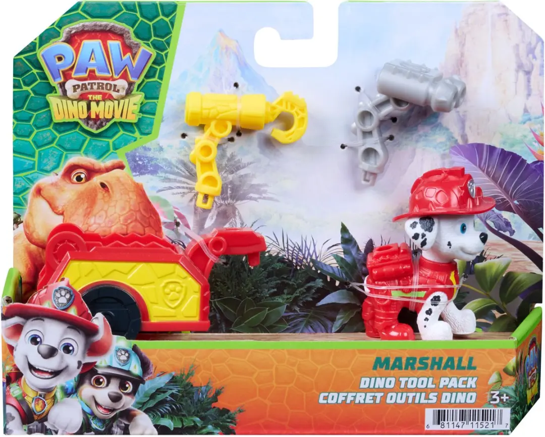 Spin Master PAW Patrol Marshall Dino-gereedschapsset 6076019 - Actiefiguur met trailer