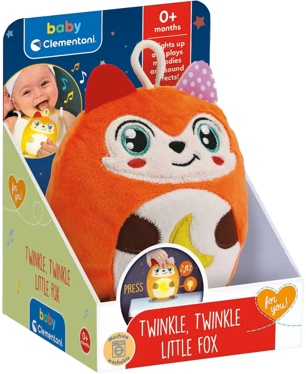 Clementoni Twinkle Twinkle Babyknuffel Nachtlampje