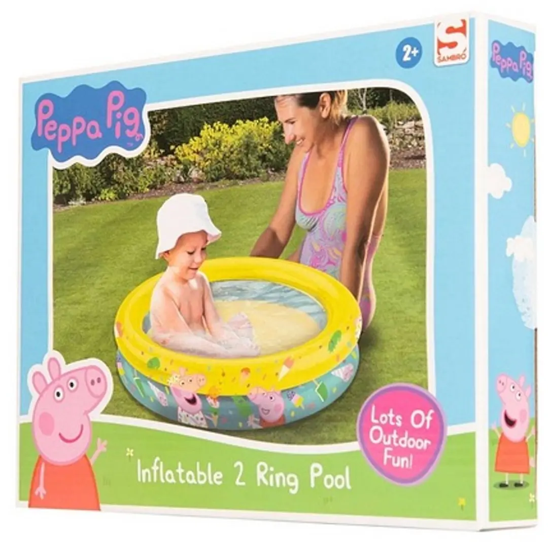 Peppa Pig Opblaasbaar Kinderzwembad 60cm - Meerkleurig