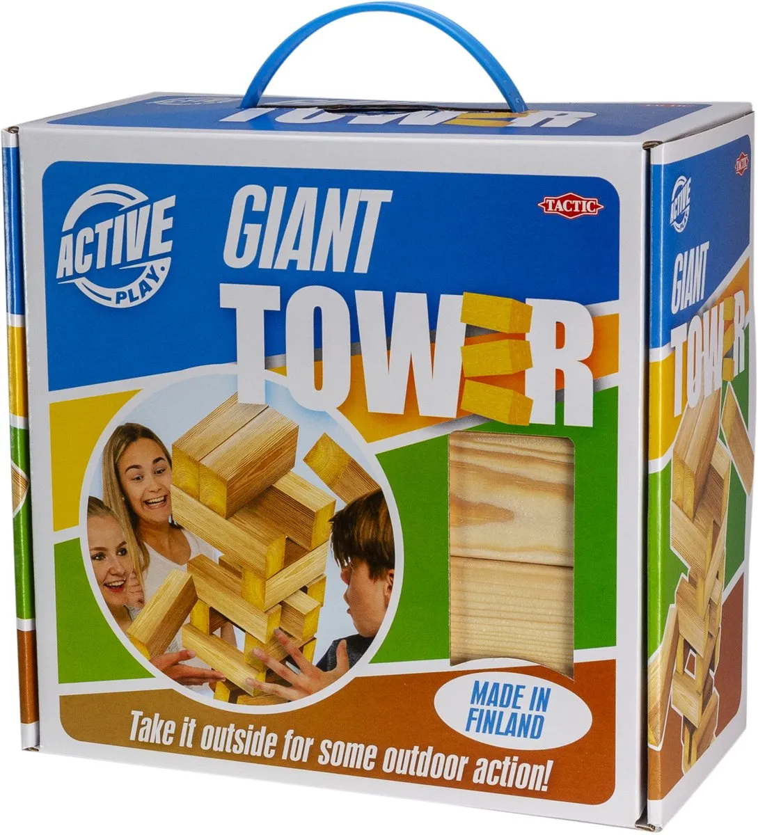 Tactic XL Tower - 30 Houten Blokken - 6 Spelers