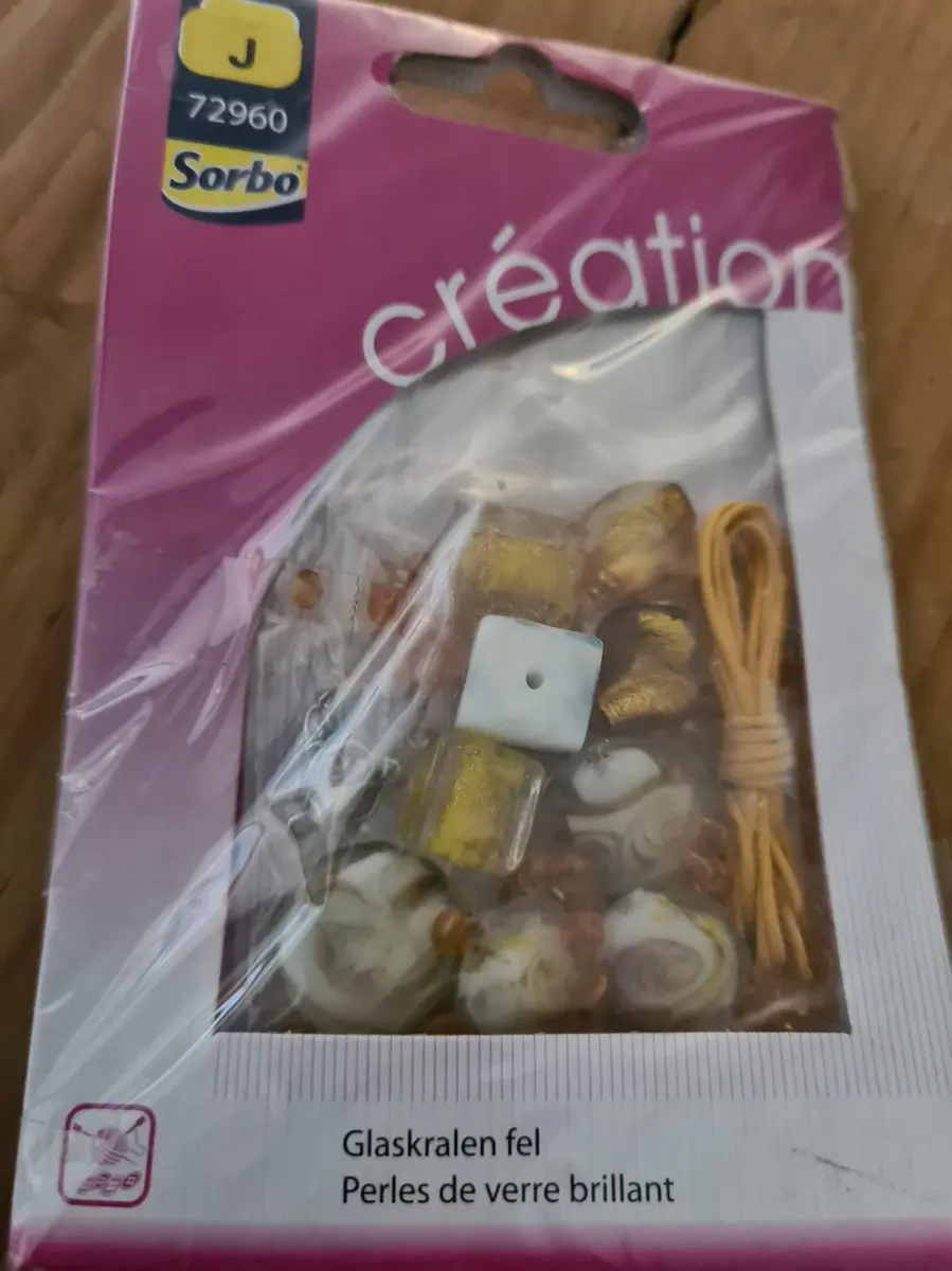 Sorbo Glaskralen Ketting/Armband Set