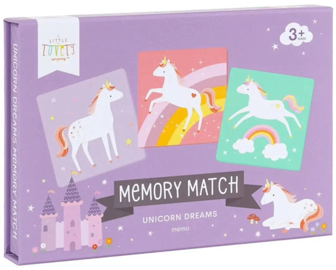 A Little Lovely Company Memoryspel Unicorn Dreams