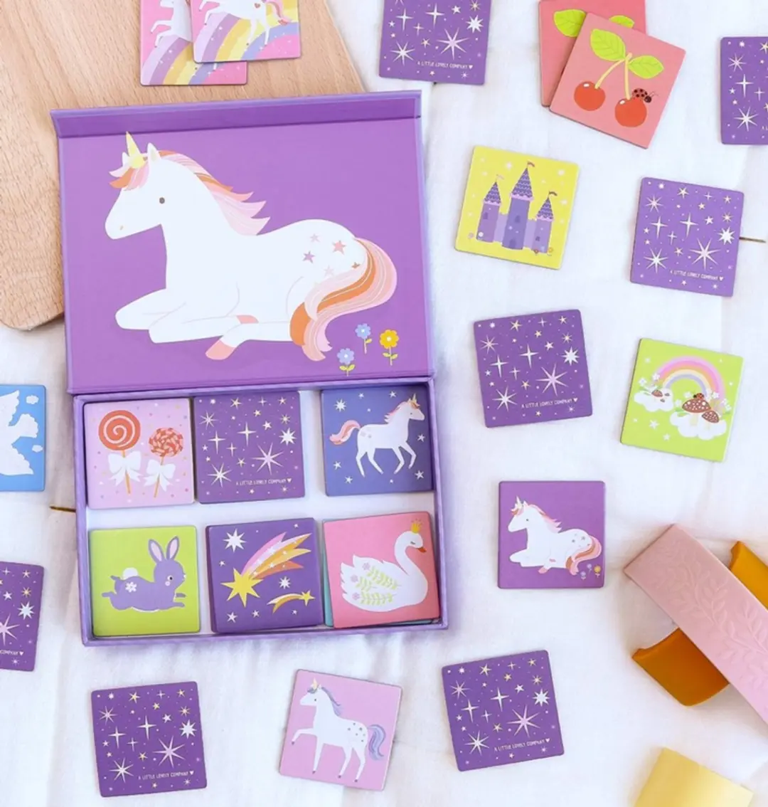 A Little Lovely Company Memoryspel Unicorn Dreams - 4 Spelers