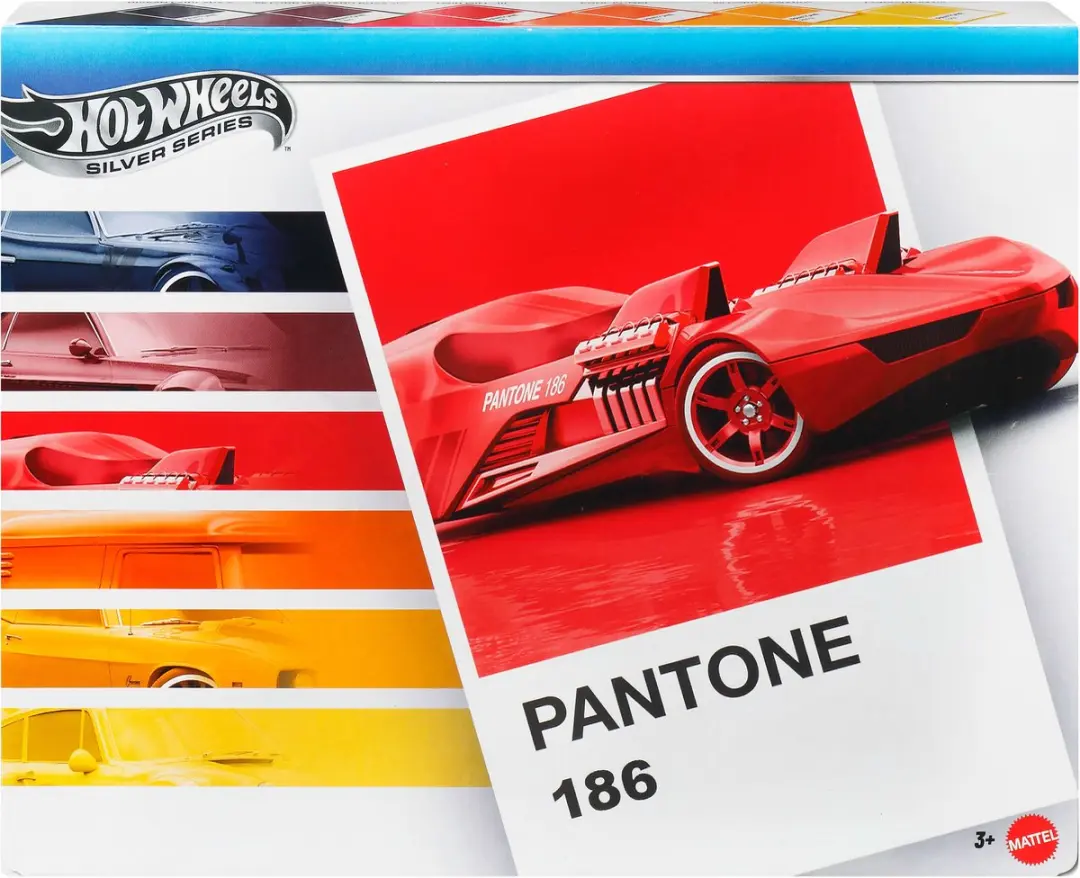 Hot Wheels Pantone Multipack Speelgoedauto's - 6 Stuks - Meerkleurig