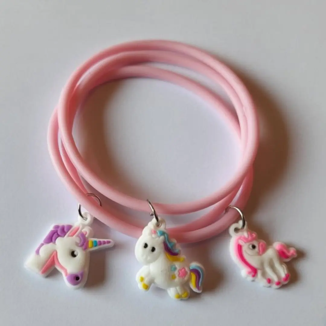 Unicorn Armbandjes Lichtroze - Set van 3