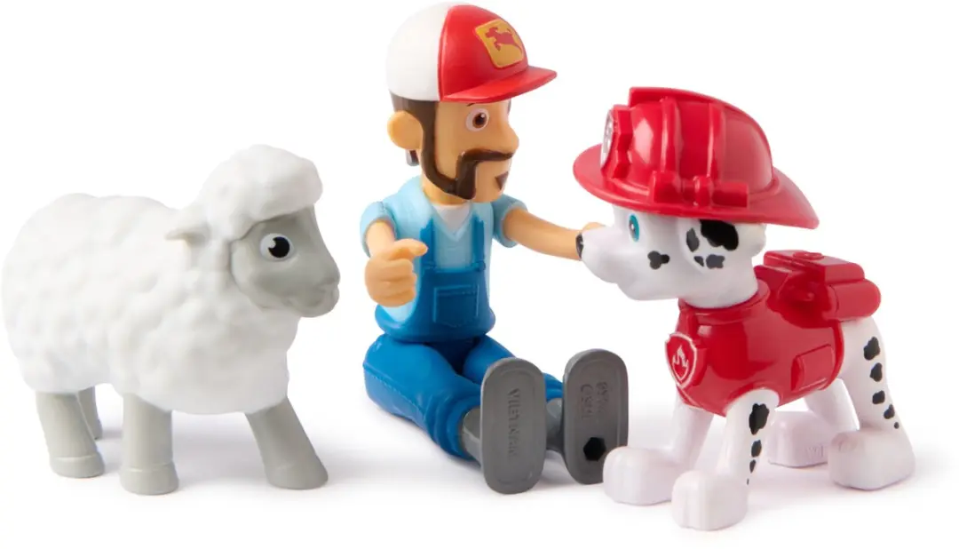 PAW Patrol Speelfigurenset Marshall Boer Al Schaap - 3 Stuks