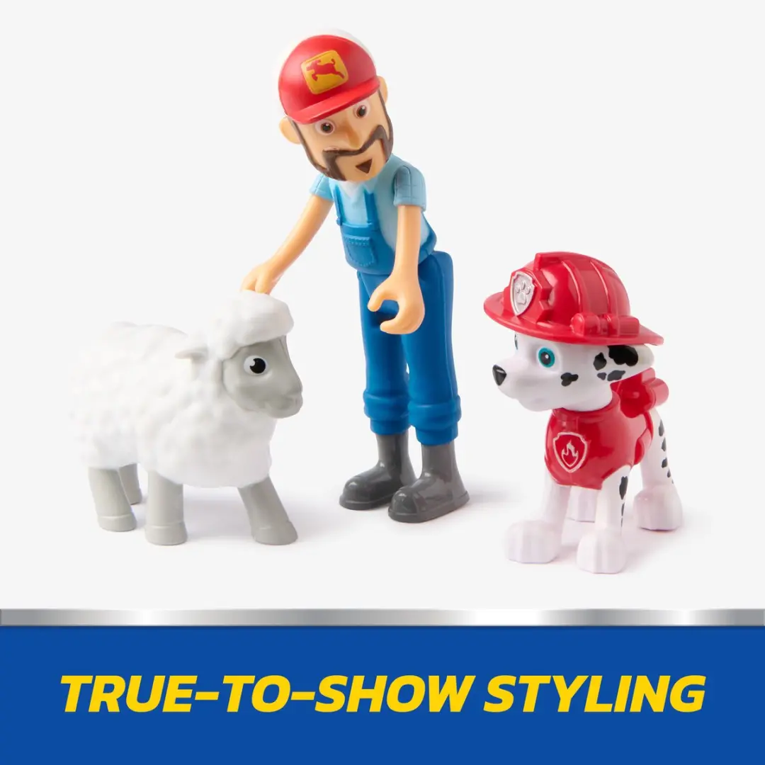 PAW Patrol Speelfigurenset Marshall Boer Al Schaap - 3 Stuks