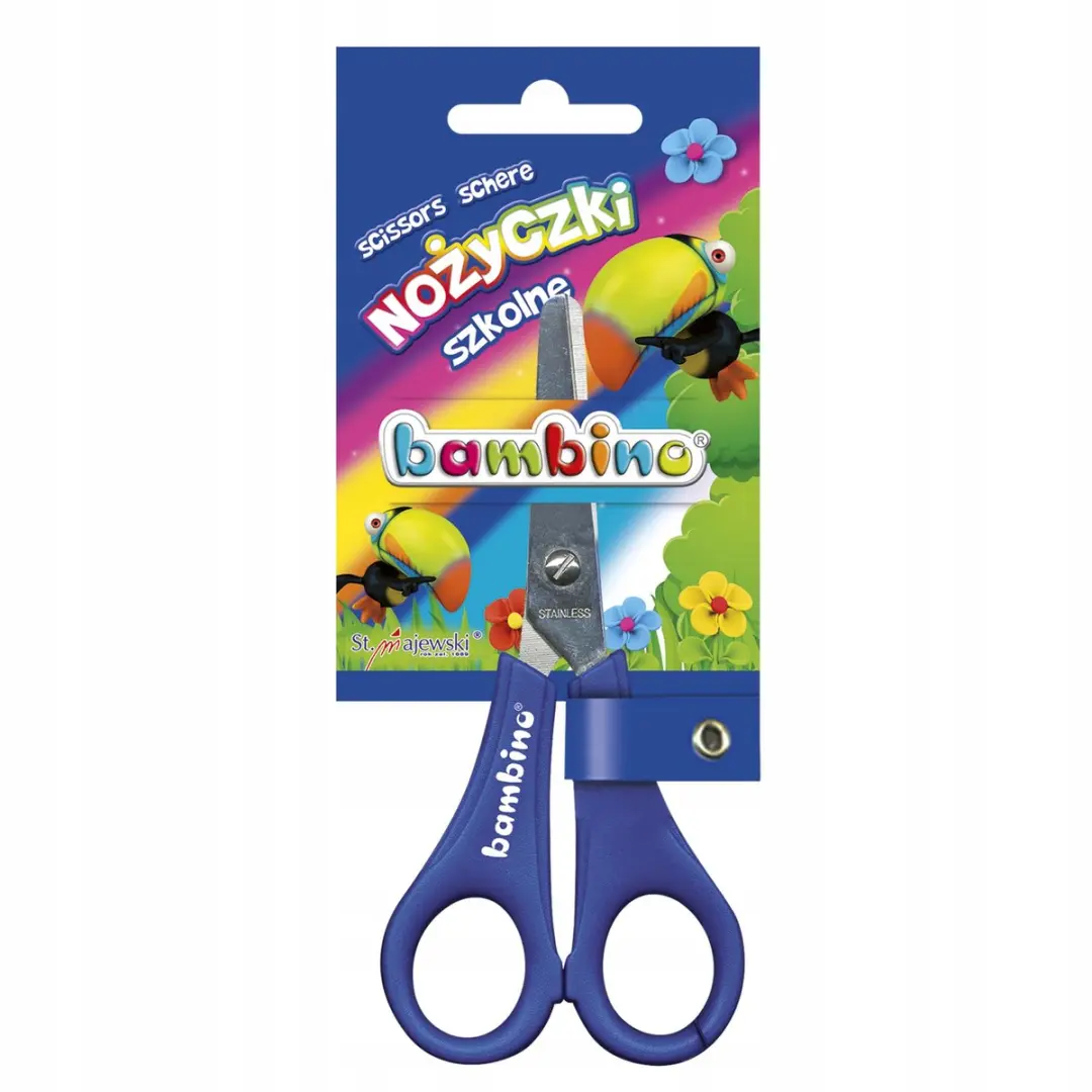 Bambino Kinderschaar met Liniaal - Blauw